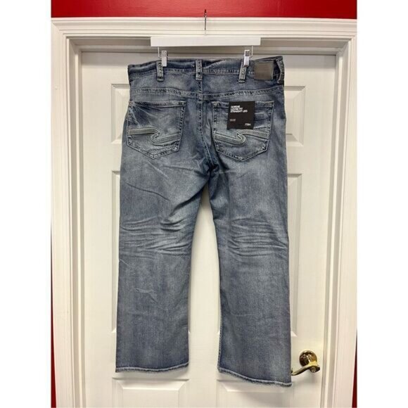 Silver Jeans Co. Gordie Loose Fit Straight Leg Jeans sz 40/32 NWT - Picture 6 of 9